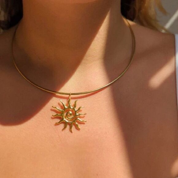 Anthropologie Jewelry - Boho sun necklace #1478